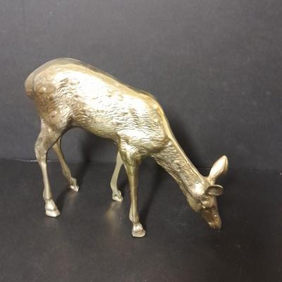 13" Solid brass Buck & Doe 8"
