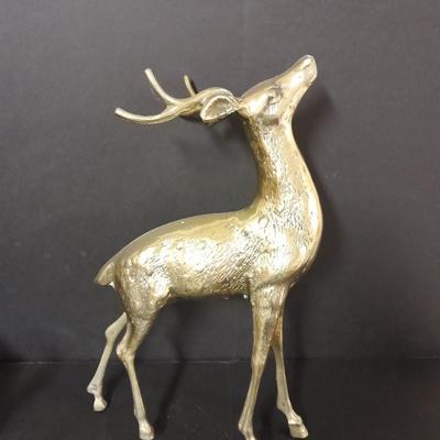 13" Solid brass Buck & Doe 8"