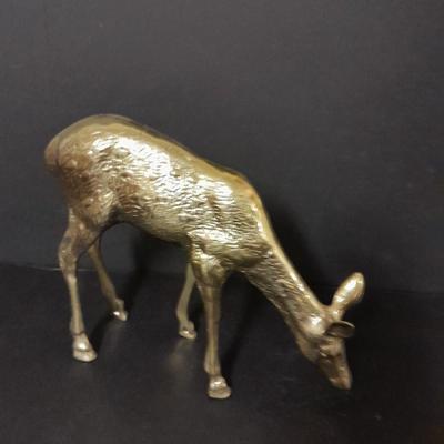 13" Solid brass Buck & Doe 8"