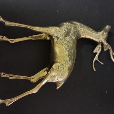 13" Solid brass Buck & Doe 8"