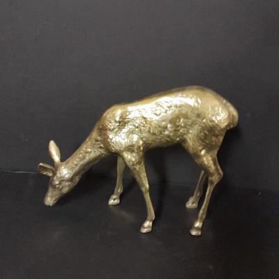 13" Solid brass Buck & Doe 8"