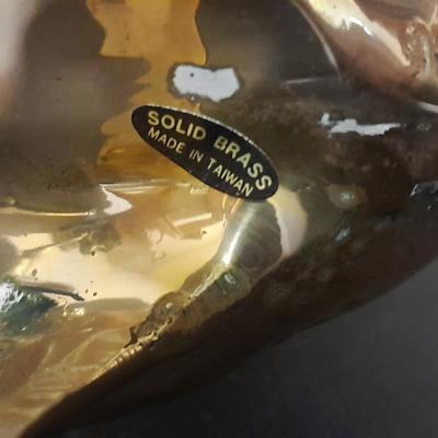 13" Solid brass Buck & Doe 8"