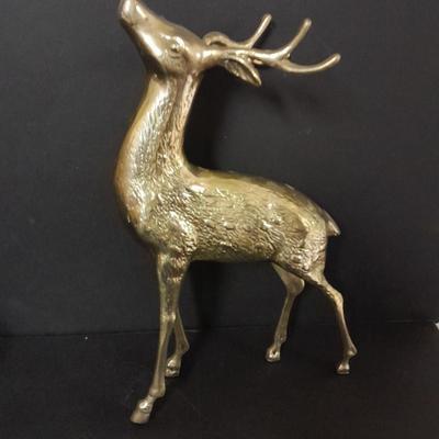 13" Solid brass Buck & Doe 8"