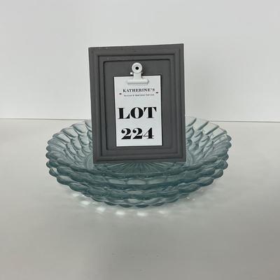 -224- GLASSWARE | Bubble Fire King Hocking Glass Co. | Flat Soups