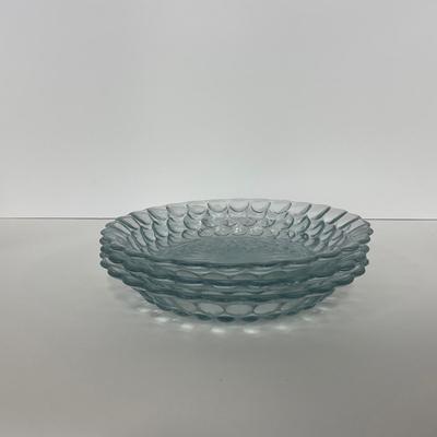 -224- GLASSWARE | Bubble Fire King Hocking Glass Co. | Flat Soups