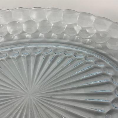 -225- GLASSWARE | Bubble Fire King Hocking Glass Co. | Large Trays