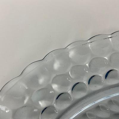 -225- GLASSWARE | Bubble Fire King Hocking Glass Co. | Large Trays