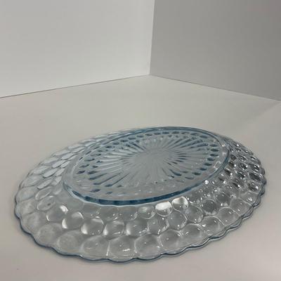 -225- GLASSWARE | Bubble Fire King Hocking Glass Co. | Large Trays