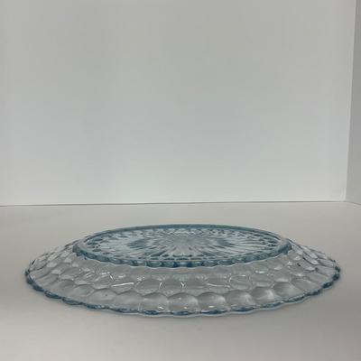 -225- GLASSWARE | Bubble Fire King Hocking Glass Co. | Large Trays
