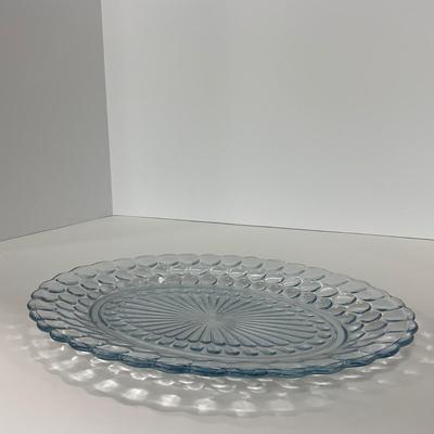 -225- GLASSWARE | Bubble Fire King Hocking Glass Co. | Large Trays