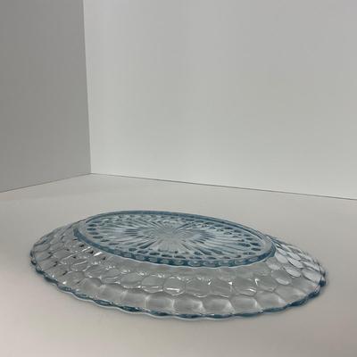 -225- GLASSWARE | Bubble Fire King Hocking Glass Co. | Large Trays