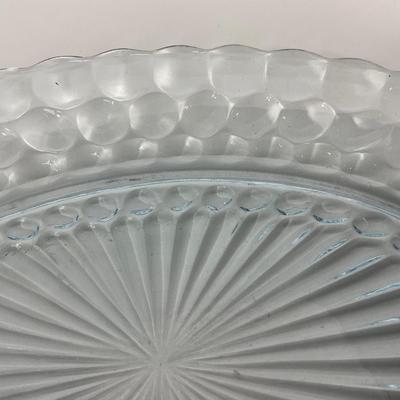 -225- GLASSWARE | Bubble Fire King Hocking Glass Co. | Large Trays