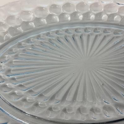 -225- GLASSWARE | Bubble Fire King Hocking Glass Co. | Large Trays