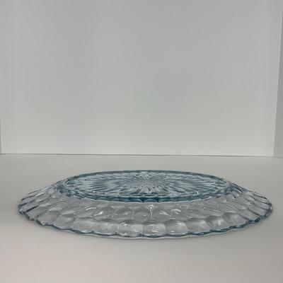 -225- GLASSWARE | Bubble Fire King Hocking Glass Co. | Large Trays