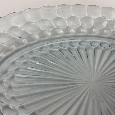 -225- GLASSWARE | Bubble Fire King Hocking Glass Co. | Large Trays