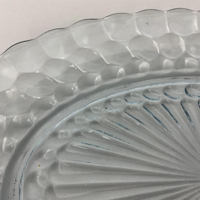 -225- GLASSWARE | Bubble Fire King Hocking Glass Co. | Large Trays