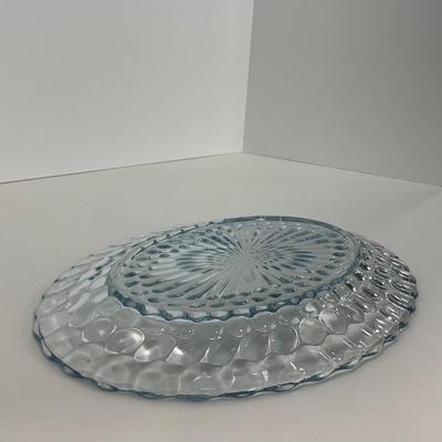 -225- GLASSWARE | Bubble Fire King Hocking Glass Co. | Large Trays