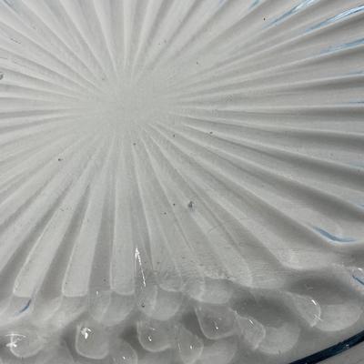-225- GLASSWARE | Bubble Fire King Hocking Glass Co. | Large Trays