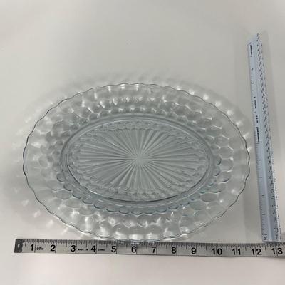 -225- GLASSWARE | Bubble Fire King Hocking Glass Co. | Large Trays