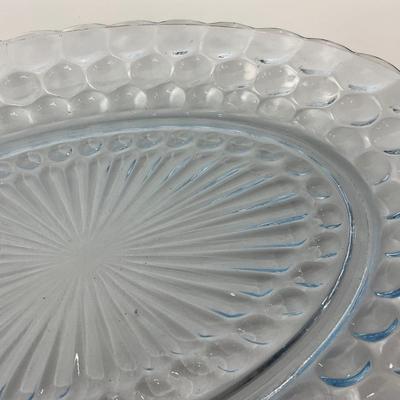 -225- GLASSWARE | Bubble Fire King Hocking Glass Co. | Large Trays