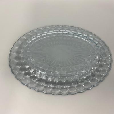 -225- GLASSWARE | Bubble Fire King Hocking Glass Co. | Large Trays