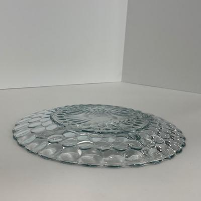 -227- GLASSWARE | Bubble Fire King Hocking Glass Co. | Divided Plate