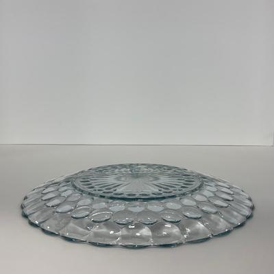 -227- GLASSWARE | Bubble Fire King Hocking Glass Co. | Divided Plate