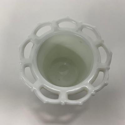 -228- GLASSWARE | Westmoreland Milk Glass Paneled Grapes