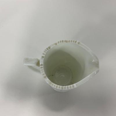 -229- GLASSWARE | Westmoreland Milk Glass Paneled Grape Pitcher