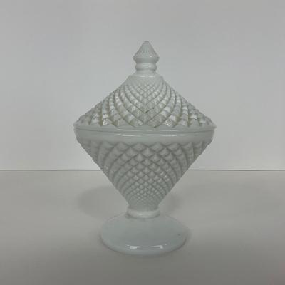 -232- GLASSWARE | Westmoreland Milk Glass | Compote