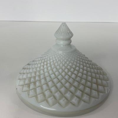 -232- GLASSWARE | Westmoreland Milk Glass | Compote