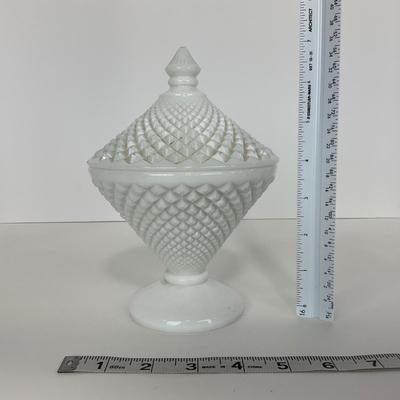 -232- GLASSWARE | Westmoreland Milk Glass | Compote