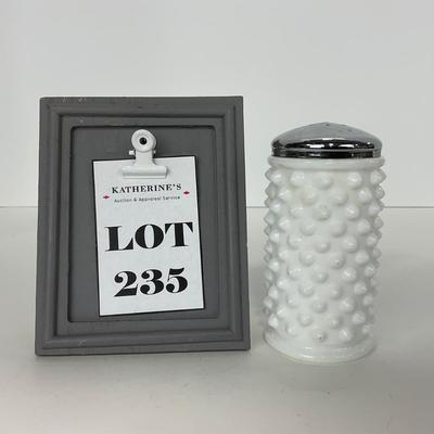 -235- GLASSWARE | Fenton Milk Glass | Shaker