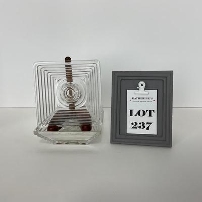 -237- GLASSWARE | Manhattan Anchor Hocking Glass Co. | Candlesticks