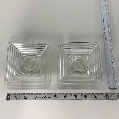 -237- GLASSWARE | Manhattan Anchor Hocking Glass Co. | Candlesticks