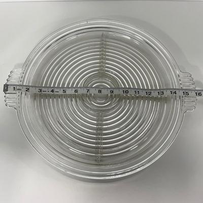 -240- GLASSWARE | Manhattan Anchor Hocking Glass Co. | Divided Tray