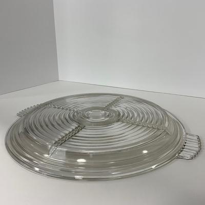 -240- GLASSWARE | Manhattan Anchor Hocking Glass Co. | Divided Tray
