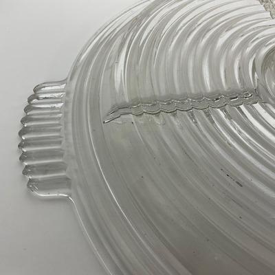 -240- GLASSWARE | Manhattan Anchor Hocking Glass Co. | Divided Tray
