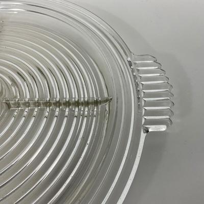 -240- GLASSWARE | Manhattan Anchor Hocking Glass Co. | Divided Tray