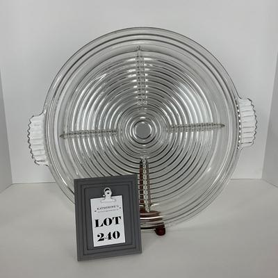 -240- GLASSWARE | Manhattan Anchor Hocking Glass Co. | Divided Tray