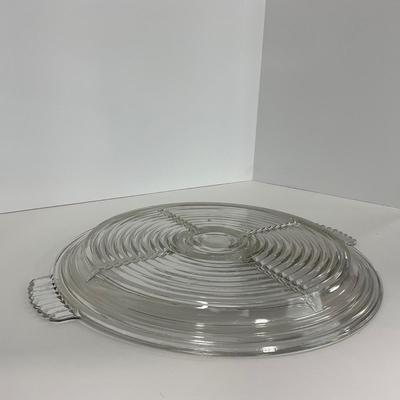 -240- GLASSWARE | Manhattan Anchor Hocking Glass Co. | Divided Tray