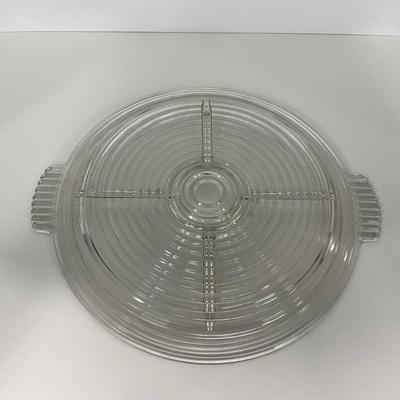 -240- GLASSWARE | Manhattan Anchor Hocking Glass Co. | Divided Tray