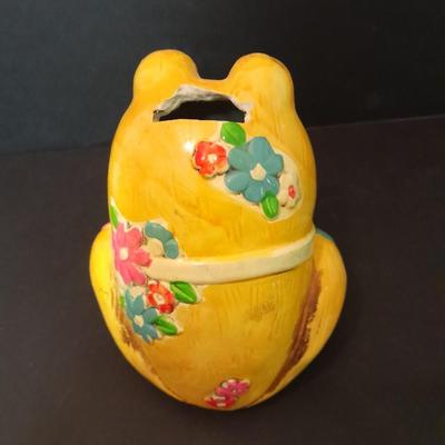 Vintage & Antique Fun and colorful Ceramic figures turnabout two face clown and Decorative Japan Pitcher