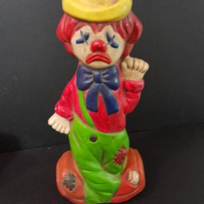 Vintage & Antique Fun and colorful Ceramic figures turnabout two face clown and Decorative Japan Pitcher