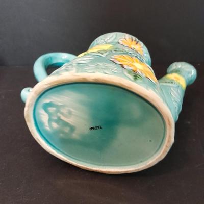 Vintage & Antique Fun and colorful Ceramic figures turnabout two face clown and Decorative Japan Pitcher