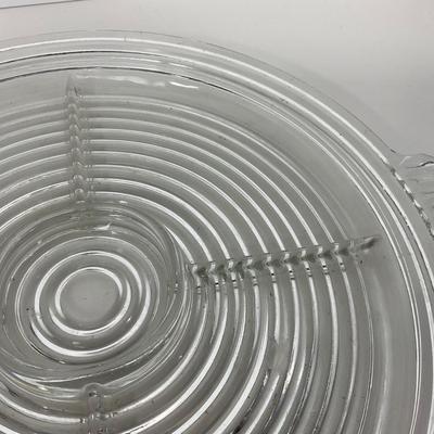 -241- GLASSWARE | Manhattan Anchor Hocking Glass Co. | Divided Tray