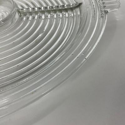 -241- GLASSWARE | Manhattan Anchor Hocking Glass Co. | Divided Tray