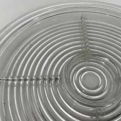 -241- GLASSWARE | Manhattan Anchor Hocking Glass Co. | Divided Tray