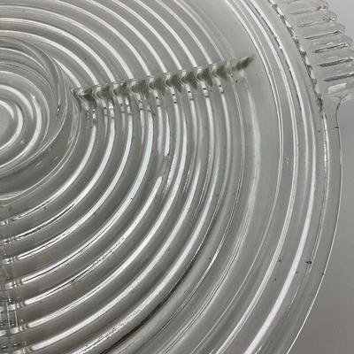 -241- GLASSWARE | Manhattan Anchor Hocking Glass Co. | Divided Tray