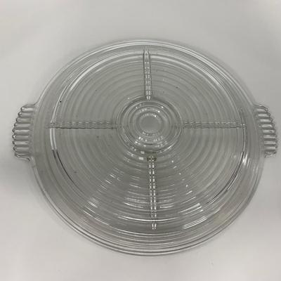 -241- GLASSWARE | Manhattan Anchor Hocking Glass Co. | Divided Tray